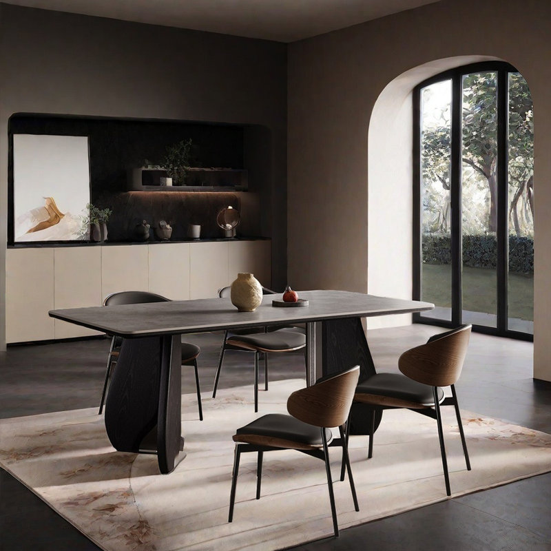 ZKuylo French style vintage grey dining table sets Wayfair